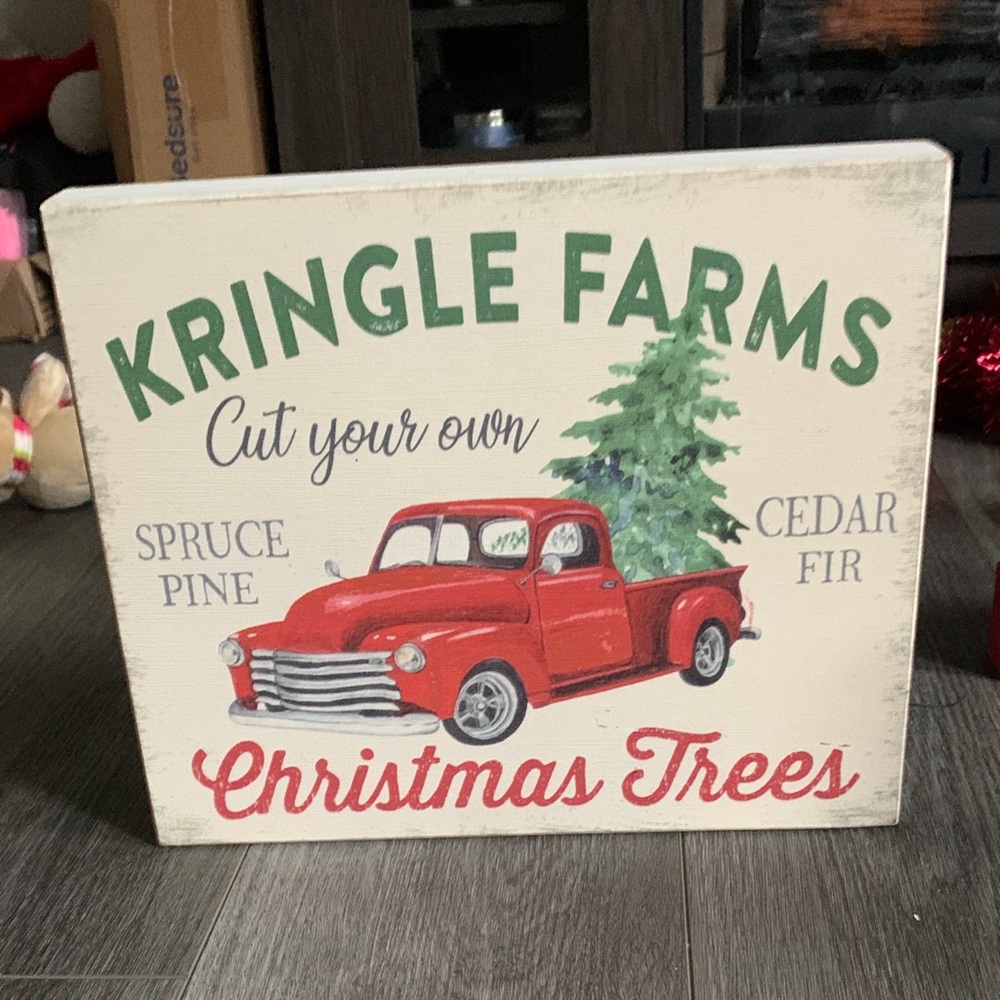Kringle farms cut your own Christmas trees decoration
